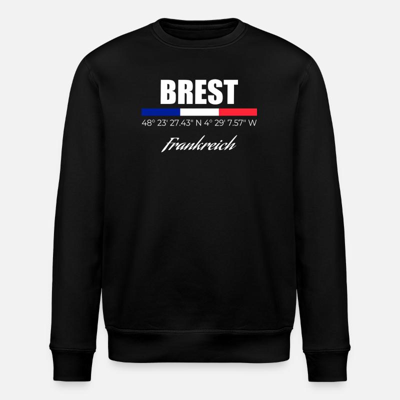 Brest - Sweat bio ROLLER Stanley/Stella Unisexe - noir