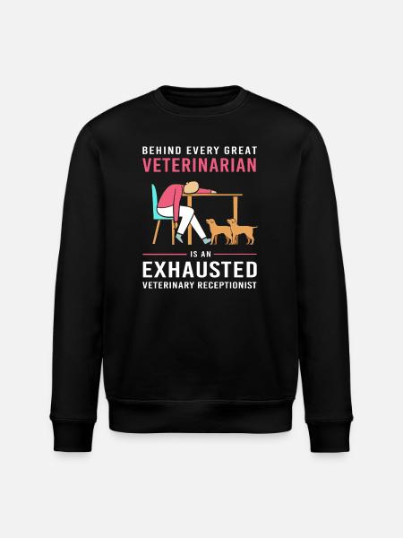 Receptionist Medicine Receptionist - Stanley/Stella ROLLER Unisex Organic Sweatshirt - black