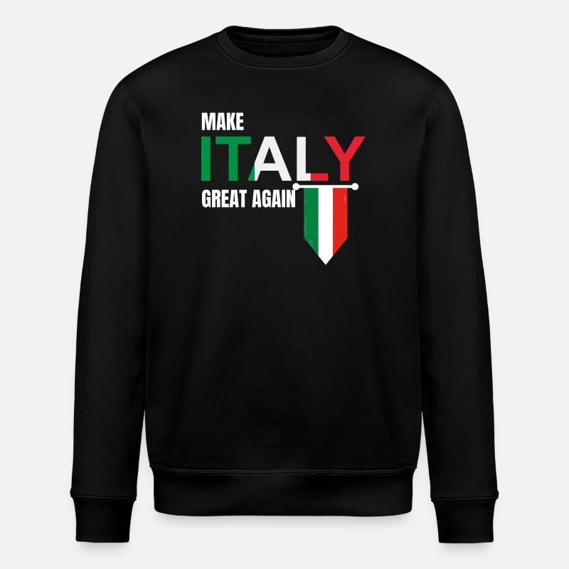 Make Italy Great Again - Stanley/Stella ROLLER Unisex Organic Sweatshirt - black