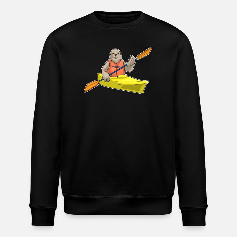 Seal small boat - Stanley/Stella ROLLER Unisex Organic Sweatshirt - black