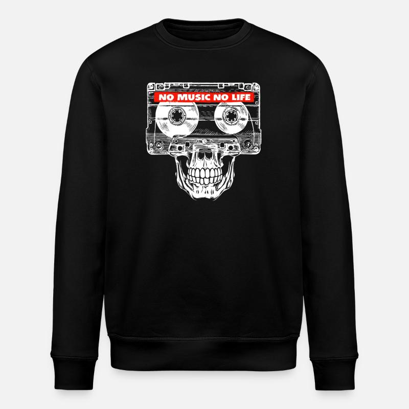 KEINE MUSIK, KEIN LEBEN - Stanley/Stella Unisex Bio-Sweatshirt ROLLER - Schwarz