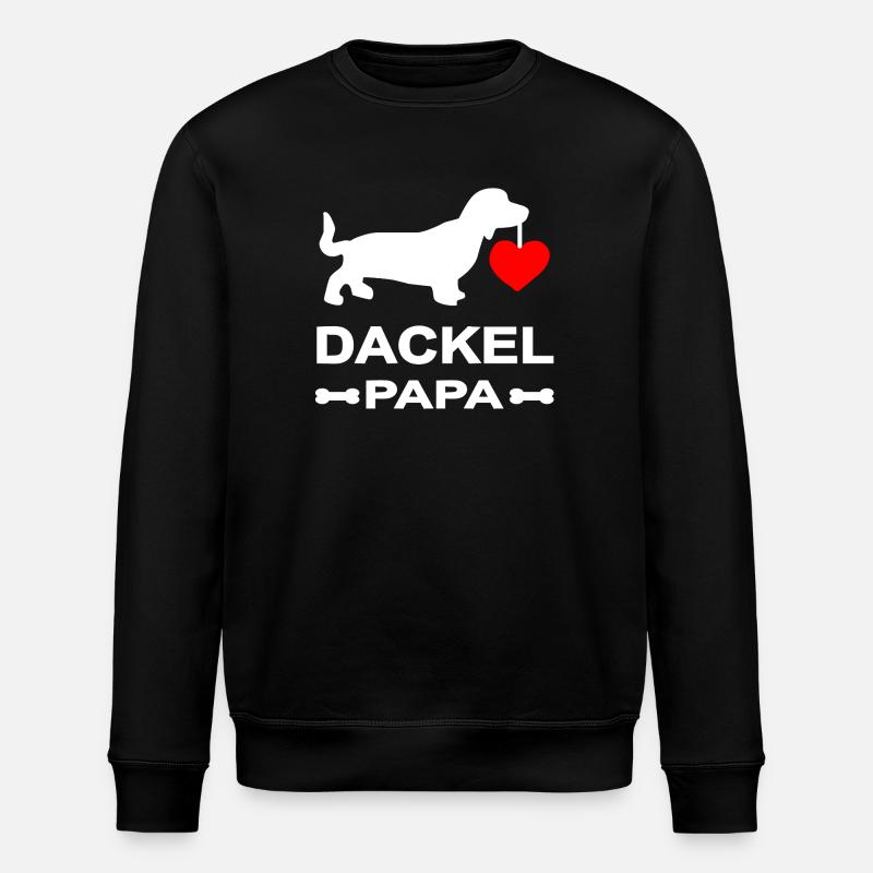 Dackel - Stanley/Stella Unisex Bio-Sweatshirt ROLLER - Schwarz