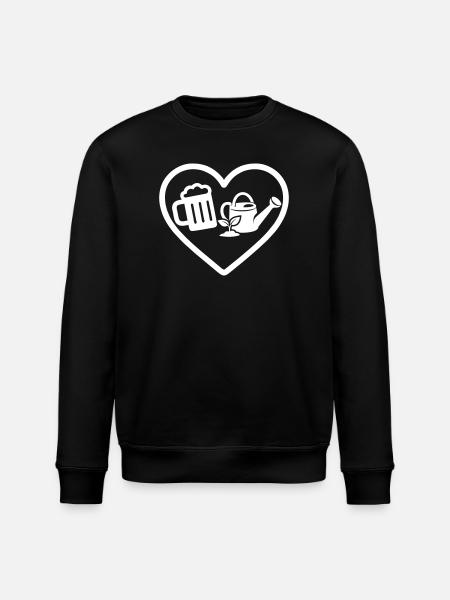 Heart Beer Gartenhumor - Stanley/Stella Unisex Bio-Sweatshirt ROLLER - Schwarz