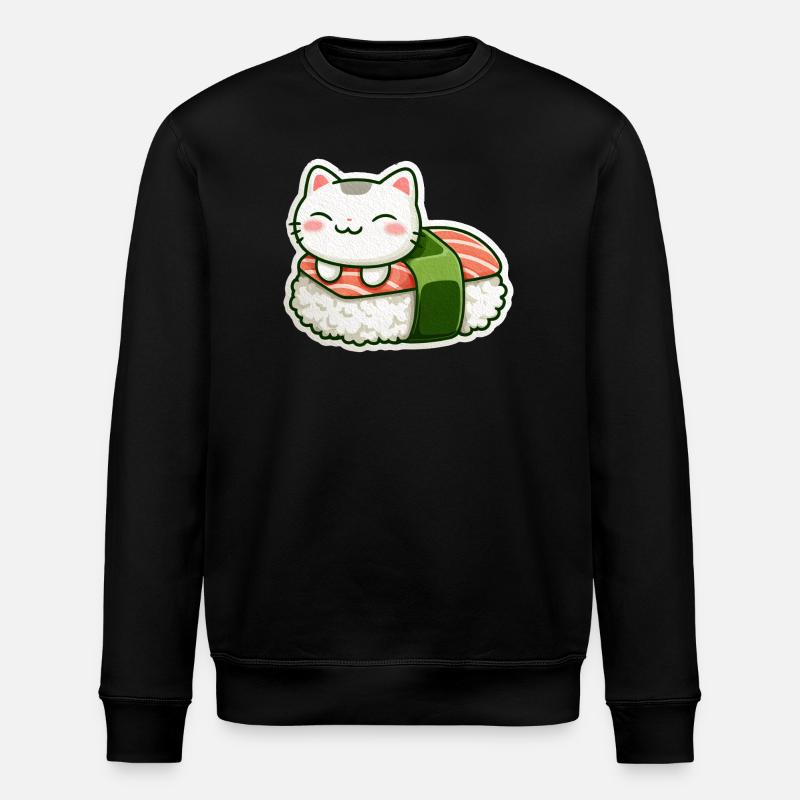 Kawaii Sushi Cat en Roll - Sweat bio ROLLER Stanley/Stella Unisexe - noir