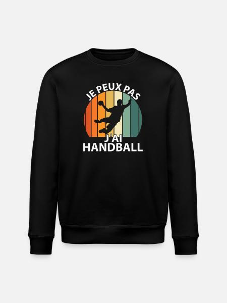 I can't I have handball - Stanley/Stella ROLLER Unisex Organic Sweatshirt - black