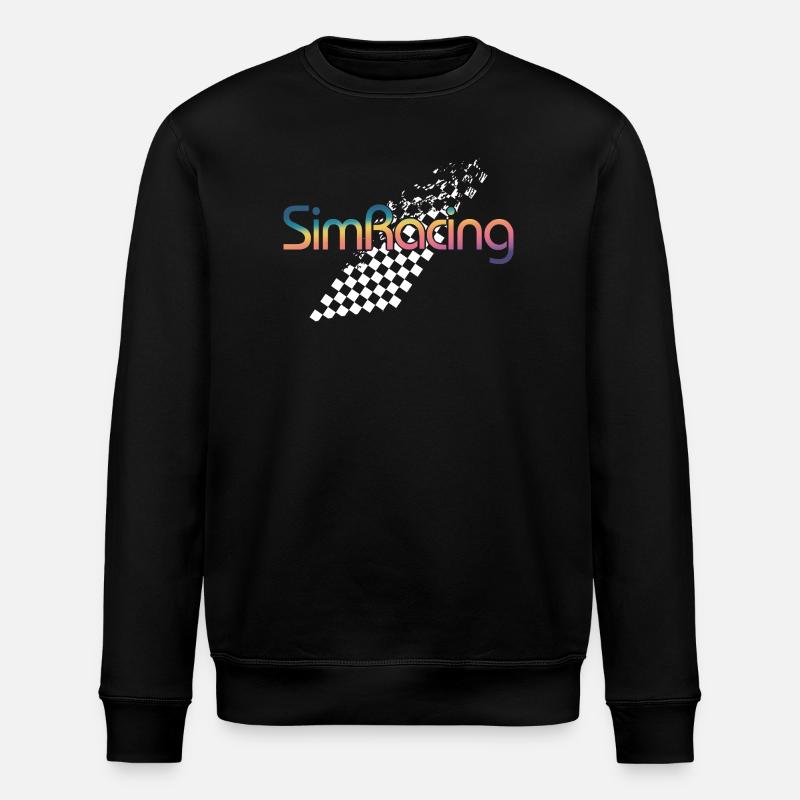 SimRacing Gradient Logo - Stanley/Stella ROLLER Unisex Organic Sweatshirt - black
