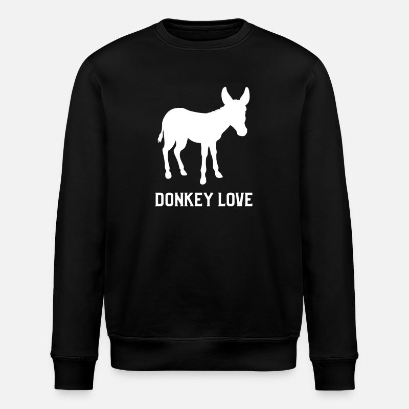 L’amour de l’âne - Sweat bio ROLLER Stanley/Stella Unisexe - noir