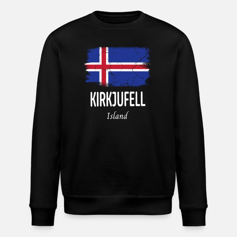 Kirkjufell - Stanley/Stella ROLLER Unisex Organic Sweatshirt - black