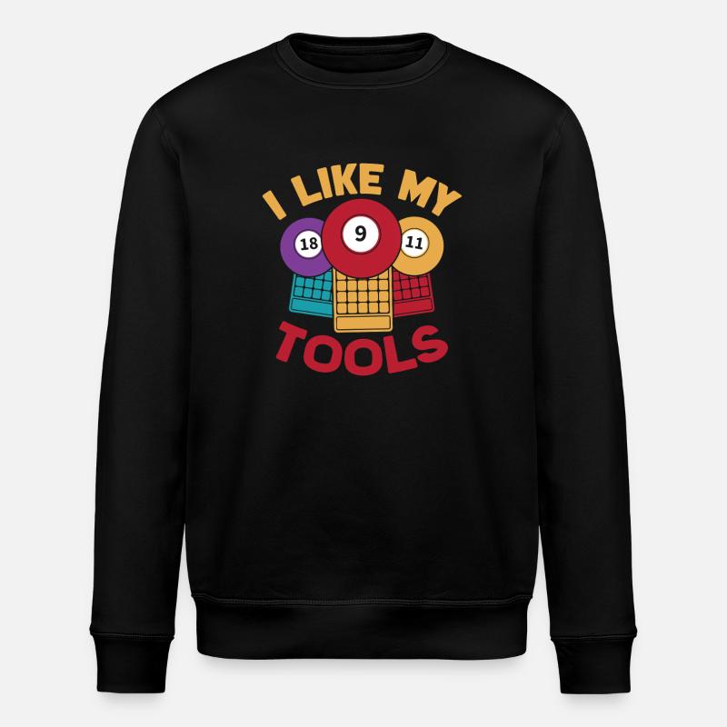 Bingo Jeu J’aime mes outils Bingo - Sweat bio ROLLER Stanley/Stella Unisexe - noir