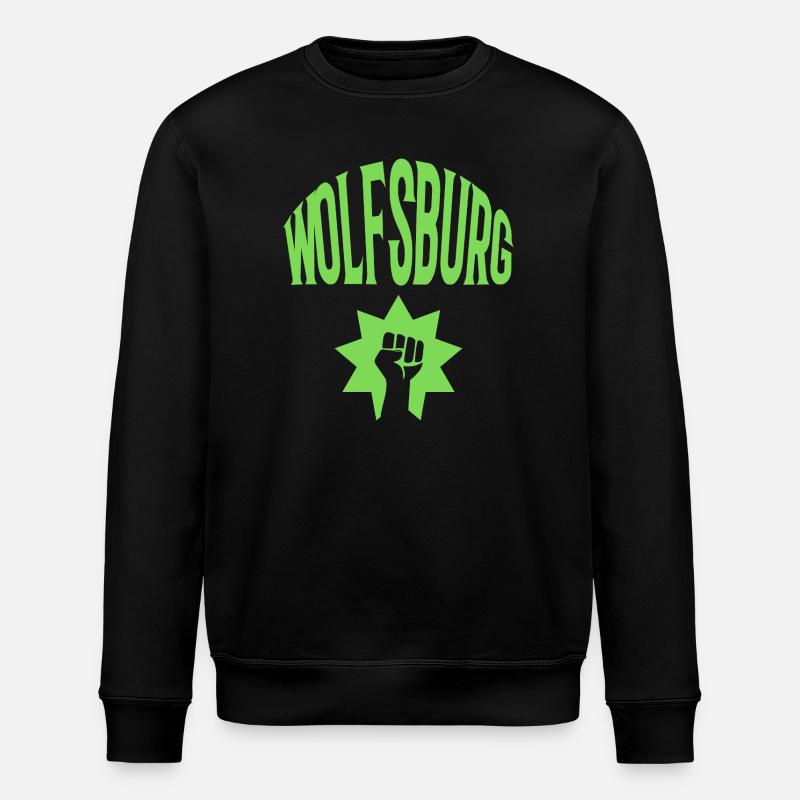 Wolfsburg - Stanley/Stella ROLLER Unisex Organic Sweatshirt - black