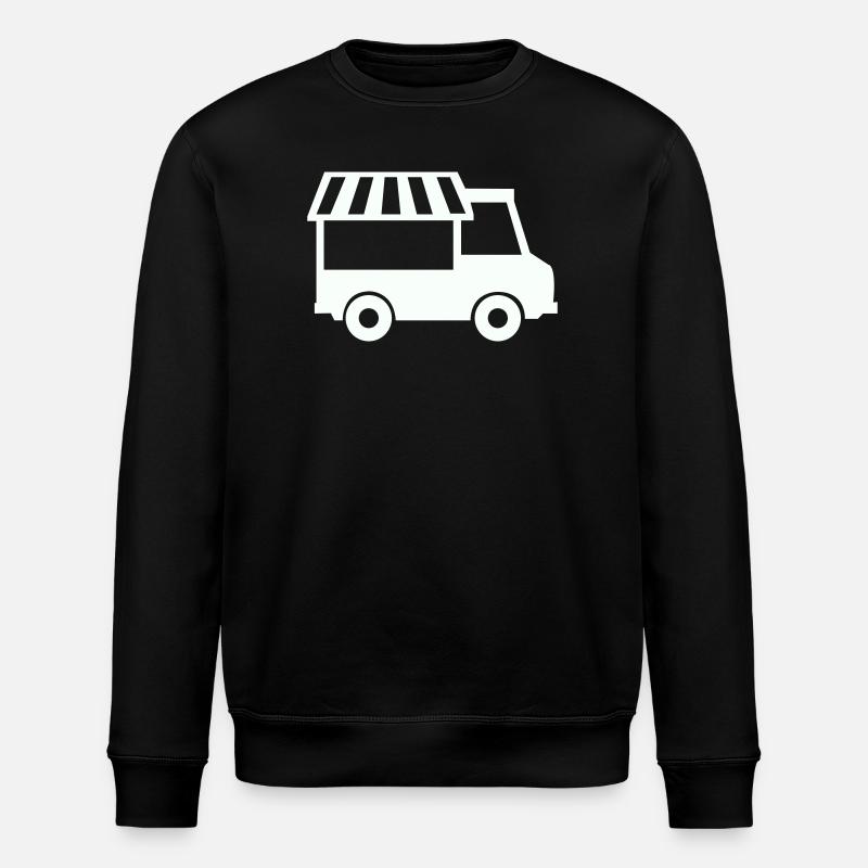 Foodtruck Silhouette - Stanley/Stella Unisex Bio-Sweatshirt ROLLER - Schwarz