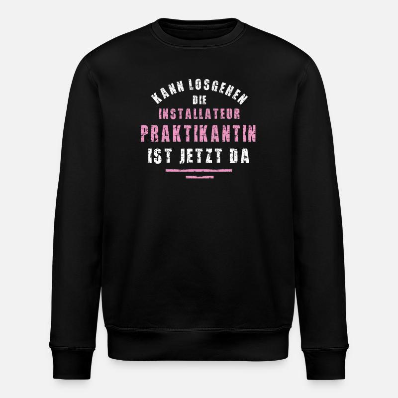 Plumber Intern Thank You Internship - Stanley/Stella ROLLER Unisex Organic Sweatshirt - black