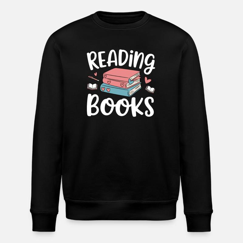 Bücher lesen - Stanley/Stella Unisex Bio-Sweatshirt ROLLER - Schwarz