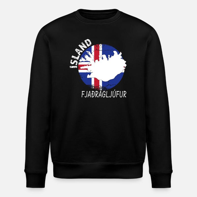 Fjaðrárgljúfur - Sweat bio ROLLER Stanley/Stella Unisexe - noir