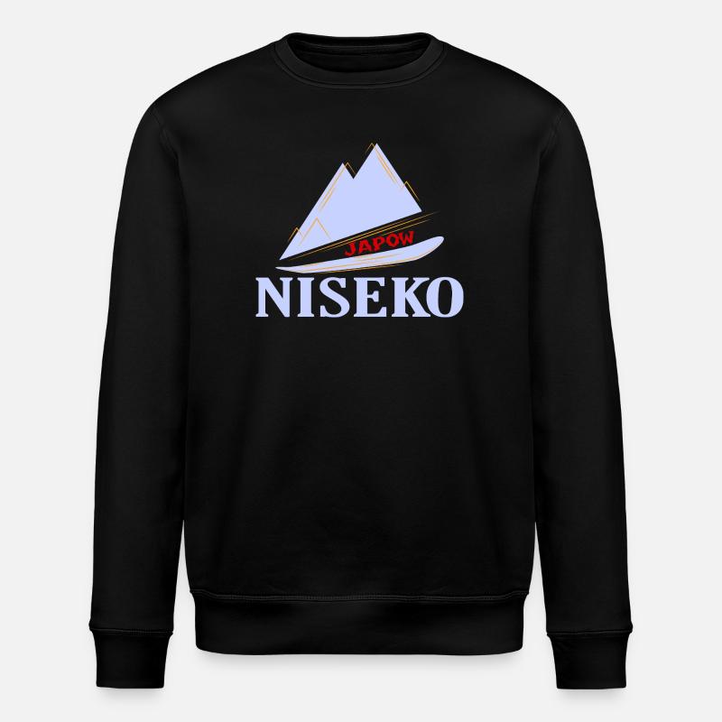 Ski, Snowboard, Niseko - Sweat bio ROLLER Stanley/Stella Unisexe - noir