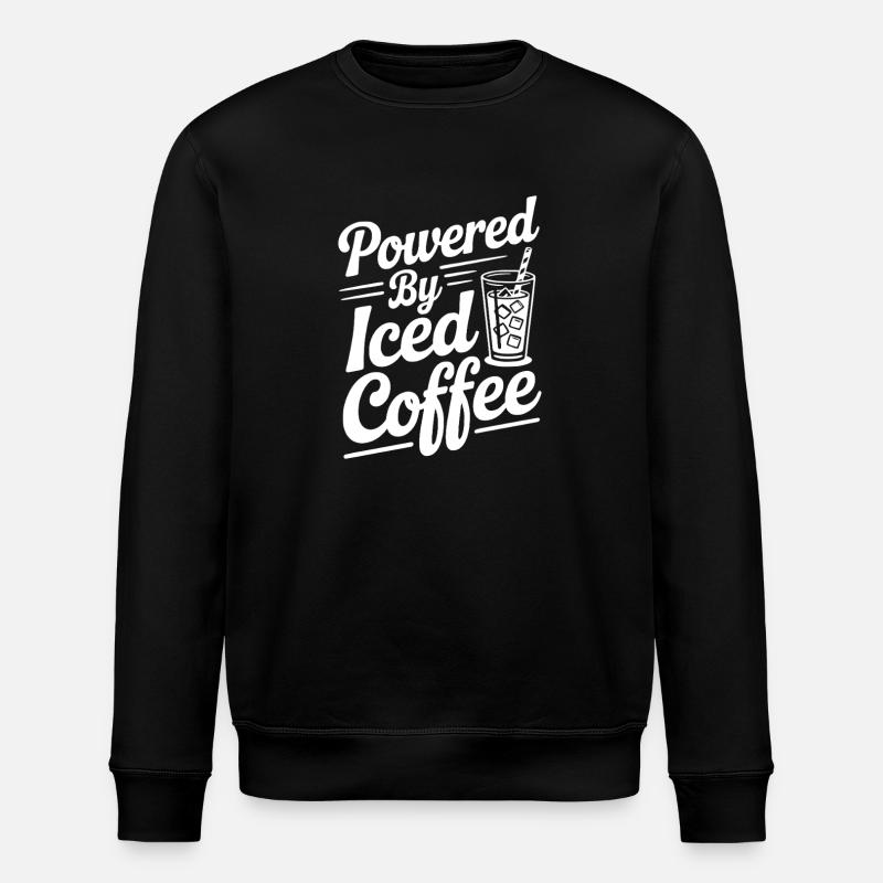 Powered by Iced Coffee - Stanley/Stella ROLLER Unisex Organic Sweatshirt - black