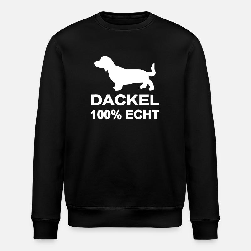 Dackel - Stanley/Stella Unisex Bio-Sweatshirt ROLLER - Schwarz