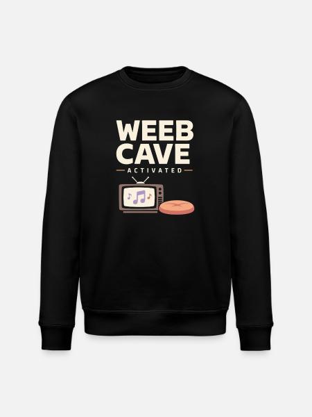 Anime-hausmensch Kuscheliger Weeb - Stanley/Stella Unisex Bio-Sweatshirt ROLLER - Schwarz