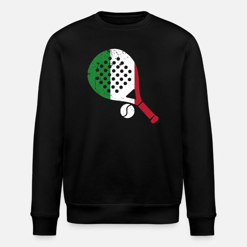 Padel Racket Italy Style - Stanley/Stella ROLLER Unisex Organic Sweatshirt - black