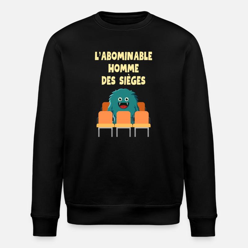 L' Abominable Homme des Sièges - Sweat bio ROLLER Stanley/Stella Unisexe - noir