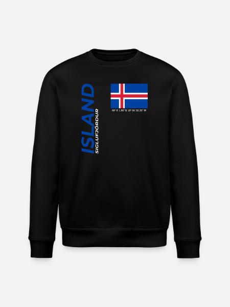 Siglufjördur - Stanley/Stella ROLLER Unisex Organic Sweatshirt - black