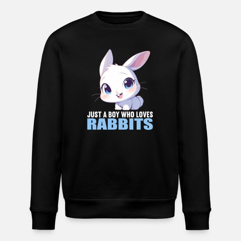 Hasen Hase - Stanley/Stella Unisex Bio-Sweatshirt ROLLER - Schwarz