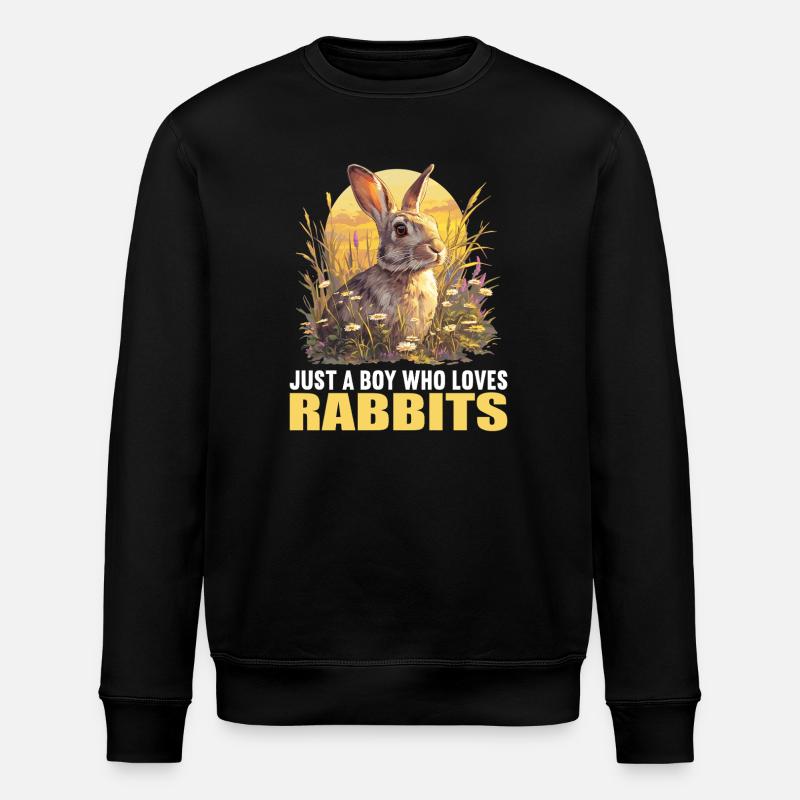 Bunny Bunny - Stanley/Stella ROLLER Unisex Organic Sweatshirt - black