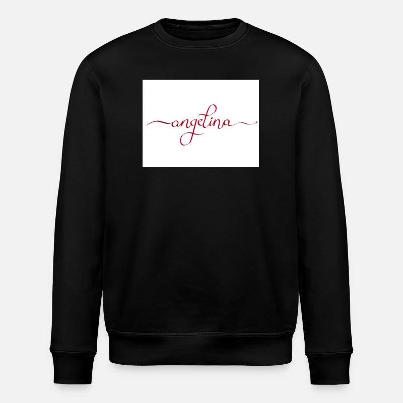 Angelina Elegant Calligraphy en rouge - Sweat bio ROLLER Stanley/Stella Unisexe - noir