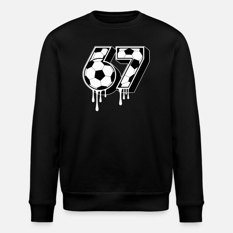 67 Fodbold Seks Syv Generation Alpha Meme - Stanley/Stella økologisk unisex-sweatshirt ROLLER - sort