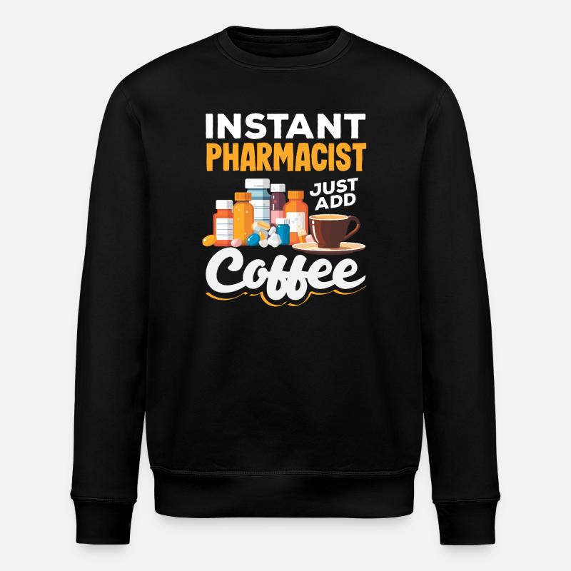 Pharmacien Technicien Pharmaceutique - Sweat bio ROLLER Stanley/Stella Unisexe - noir