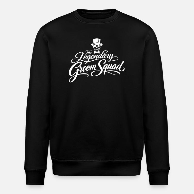 Escouade des mariés Bräutigam Jga - Sweat bio ROLLER Stanley/Stella Unisexe - noir