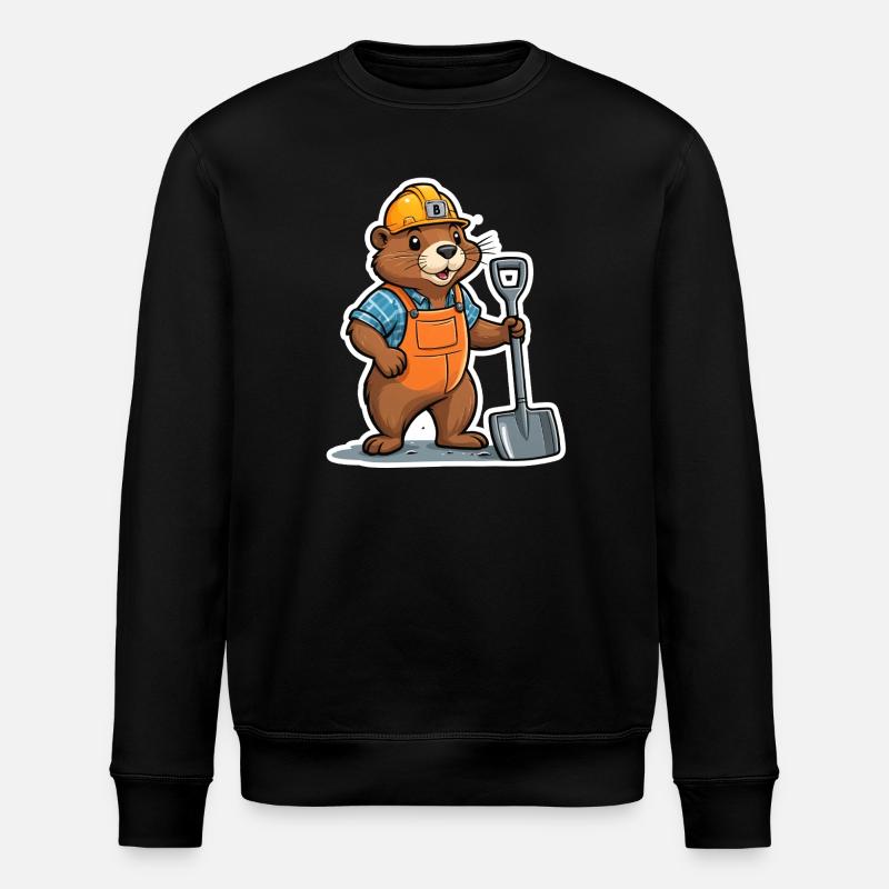 Construction sites Bieber - Stanley/Stella ROLLER Unisex Organic Sweatshirt - black