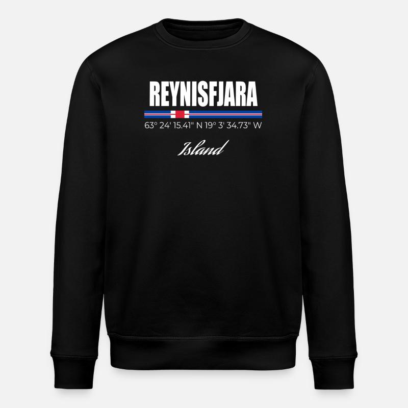 Reynisfjara - Sweat bio ROLLER Stanley/Stella Unisexe - noir