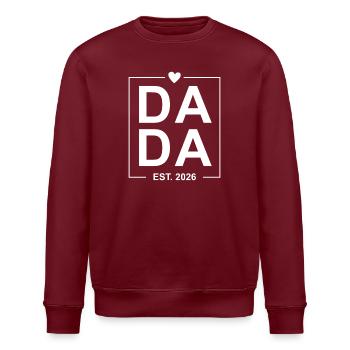 Dada Est. 2026 - Stanley/Stella ROLLER Unisex Organic Sweatshirt - burgundy - Front - Nik (191cm)