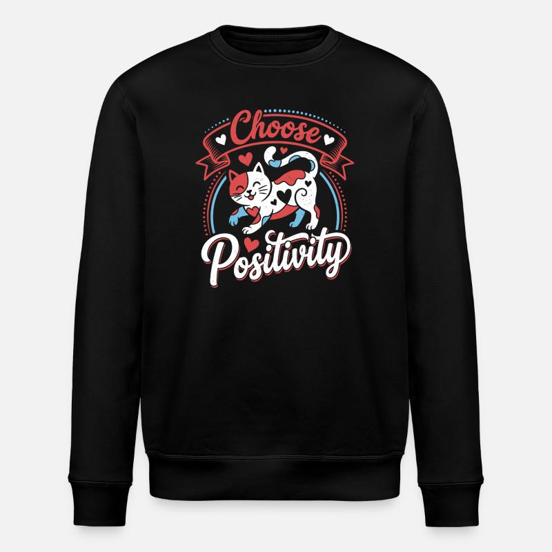 Choisissez Positive Cat - Sweat bio ROLLER Stanley/Stella Unisexe - noir
