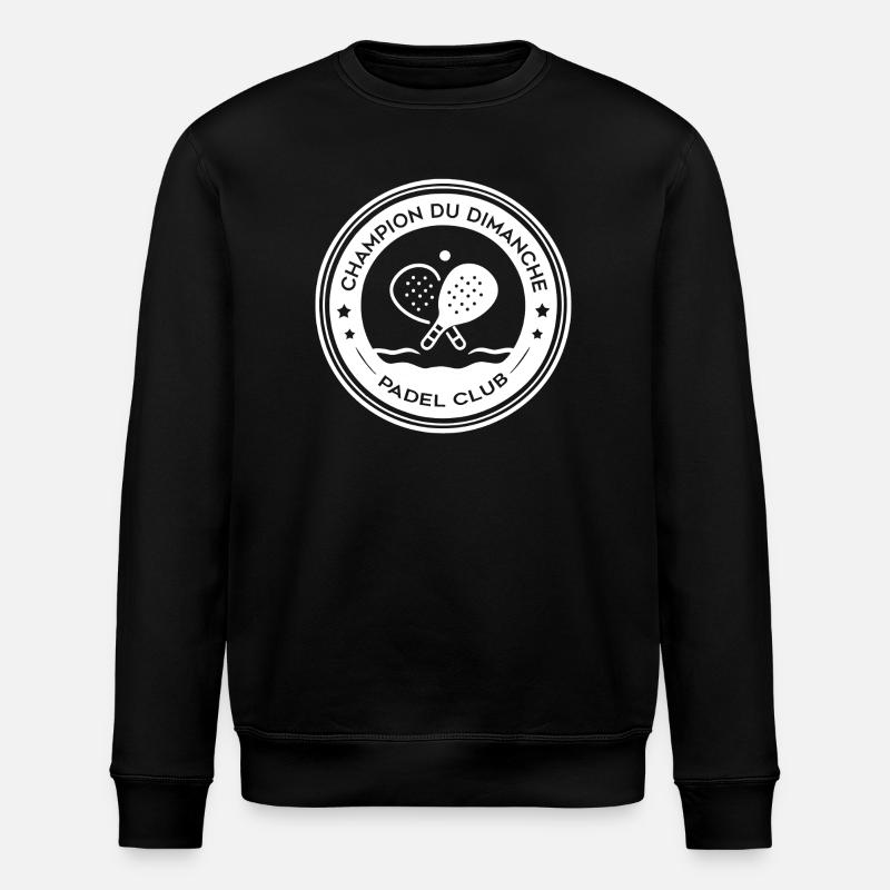 Champion Du Dimanche Padel Badge - Sweat bio ROLLER Stanley/Stella Unisexe - noir