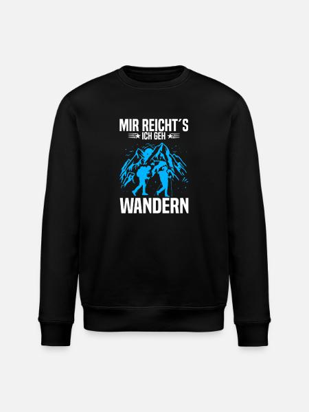 Mir reicht’s ich geh wandern - Stanley/Stella Unisex Bio-Sweatshirt ROLLER - Schwarz