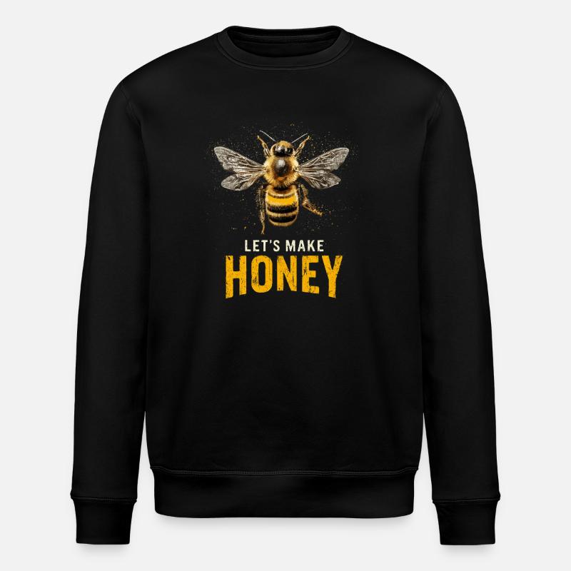 Imker Beekeeper Honey Honig Bee Biene Bees Bienen - Stanley/Stella ROLLER Unisex Organic Sweatshirt - black