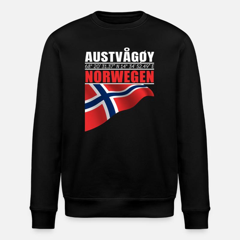 Austvågøy - Stanley/Stella Unisex Bio-Sweatshirt ROLLER - Schwarz