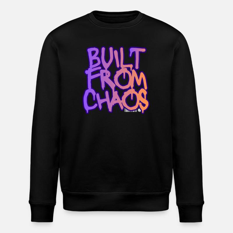 Built From Chaos Graffiti - Stanley/Stella ROLLER Unisex Organic Sweatshirt - black