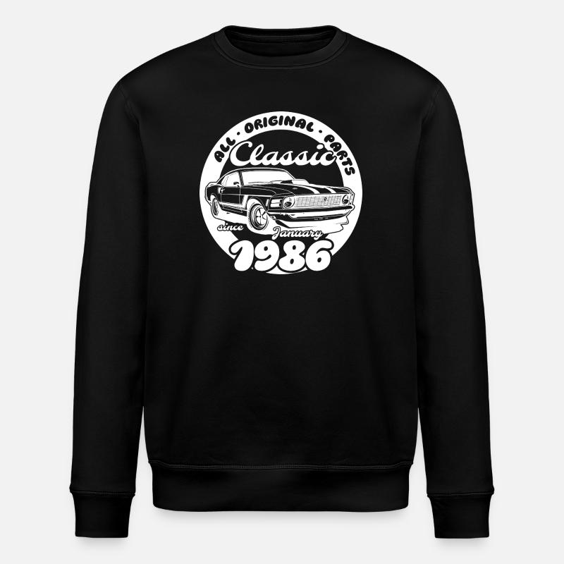 40e anniversaire - Classic Musclecar 01/1986 - Sweat bio ROLLER Stanley/Stella Unisexe - noir