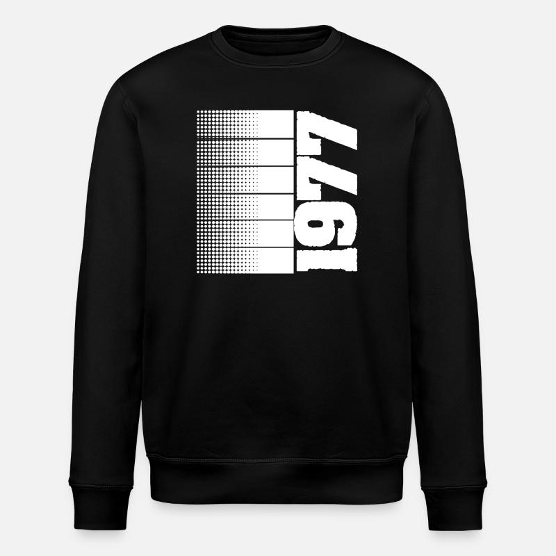 1977 - Stanley/Stella ROLLER Unisex Organic Sweatshirt - black