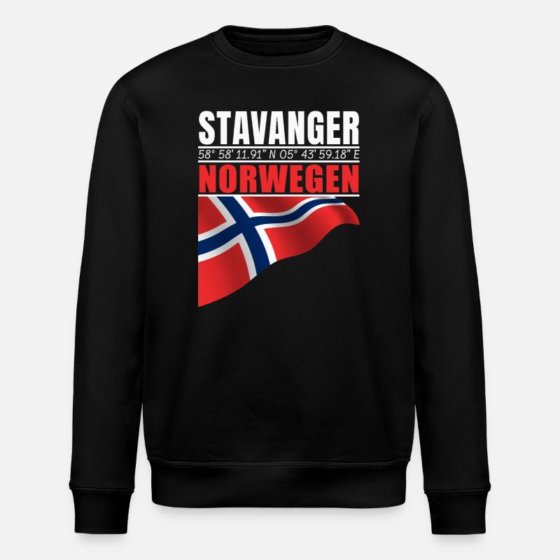 Stavanger - Stanley/Stella Unisex Bio-Sweatshirt ROLLER - Schwarz