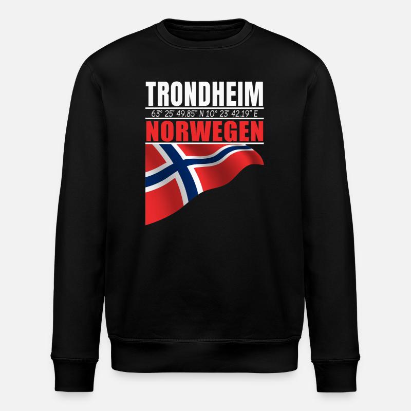 Trondheim - Stanley/Stella Unisex Bio-Sweatshirt ROLLER - Schwarz
