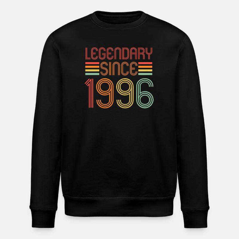 Legendary since 1996, Retro, Birthday - Stanley/Stella ROLLER Unisex Organic Sweatshirt - black