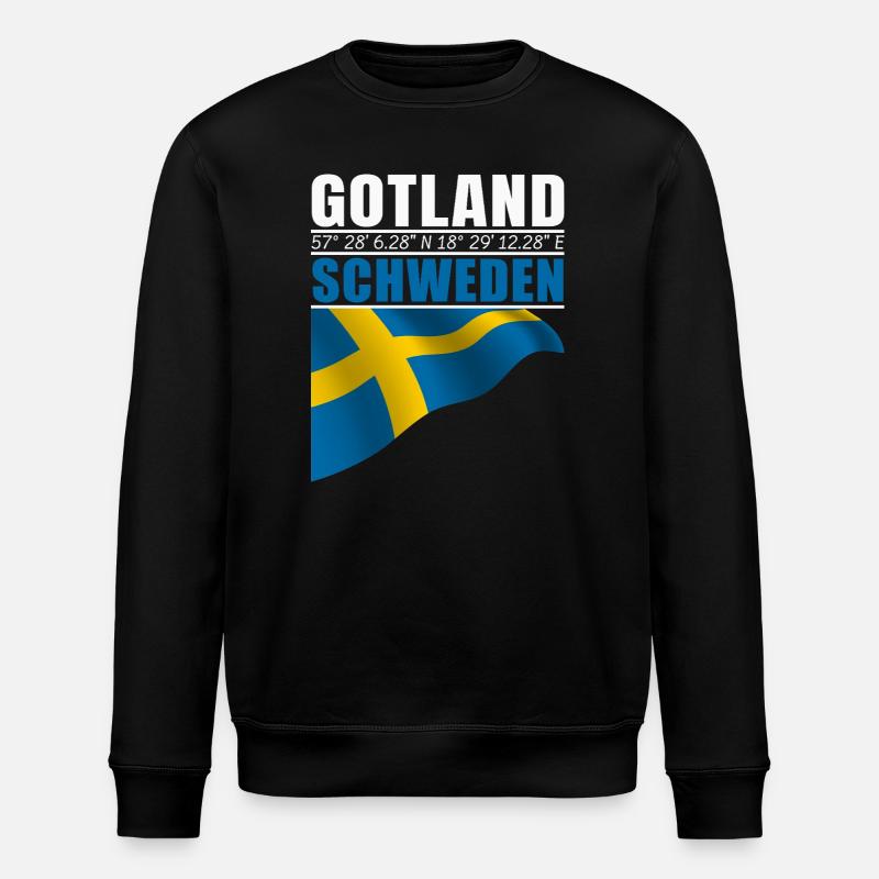 Gotland - Sweat bio ROLLER Stanley/Stella Unisexe - noir