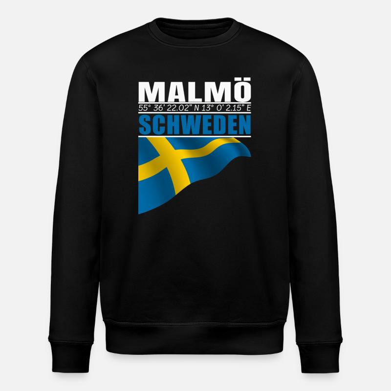 Malmö - Stanley/Stella ROLLER Unisex Organic Sweatshirt - black