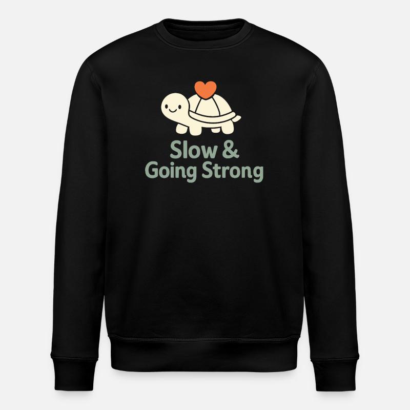 Sanfte Erziehungsidentität, Langsames - Stanley/Stella Unisex Bio-Sweatshirt ROLLER - Schwarz
