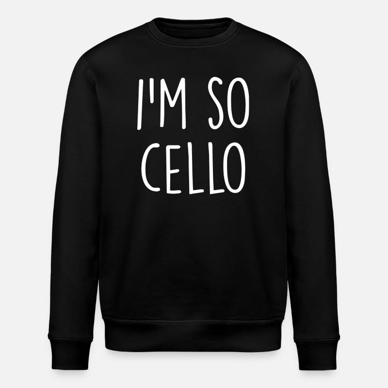 Cello Violin - Stanley/Stella ROLLER Unisex Organic Sweatshirt - black