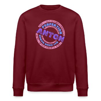 Anton - Stanley/Stella Unisex Bio-Sweatshirt ROLLER - Burgunderrot - Vorne - Nik (191cm)